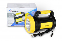 Фонарь КОСМОС 2005 аккум. 5W LED, бок.пан. 10Вт, 3 реж раб, з/у 220/12в