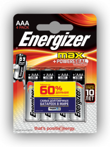 Батарейка ENERGIZER LR03 MAX 4BL