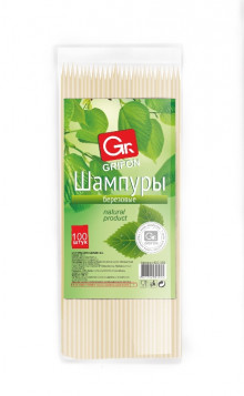 GRIFON шампуры деревянные, 200 мм в упаковке, 100 штук /100/1