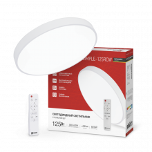 IN HOME Светильник светодиодный серии SCANDY SIMPLE-125RCW 125Вт 3000-6500K 10000Лм 500x50 с ДУ бел.