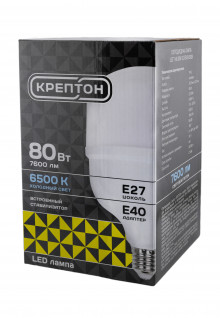Лампа КРЕПТОН LED T140 80W E27/E40 6500K