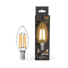 Лампа Gauss LED Filament Candle E14 13W 2700К 1100lm