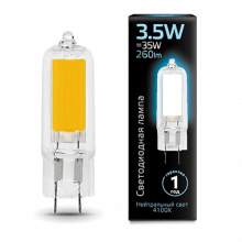 Лампа GAUSS LED G4 AC220-240V 3.5W 4100K Glass