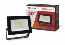IN HOME Прожектор LED СДО-7 30Вт 6500K черный IP65