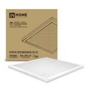 IN HOME Панель светодиодная LPU-02-EMERGENCY 36Вт ПРИЗМА 4000К 3100Лм 595х595х19мм IP40 без БАП