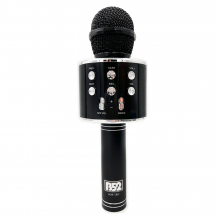 Караоке-микрофон B52 KM-130B, 3Вт, АКБ 800мА/ч, BT (до10м), USB, беспроводной, черный