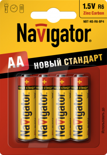 Батарейка NAVIGATOR 94 758 NBT-NS-R6-BP4