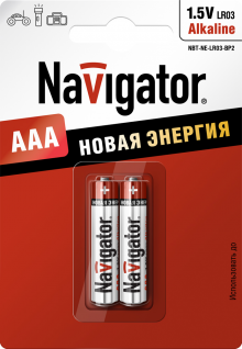 Батарейка NAVIGATOR 94 750 NBT-NE-LR03-BP2