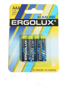 Батарейка ERGOLUX LR03 BL-4