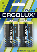 Батарейка ERGOLUX LR20 BL-2