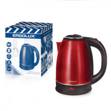 Чайник электрический ERGOLUX ELX-KS05-C04 красный ПРОМО (нерж.сталь, 1.8л, 220-240В, 1600 Вт)
