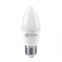 IN HOME Лампа светодиодная LED-СВЕЧА-VC 8Вт 230В Е27 4000К 600Лм