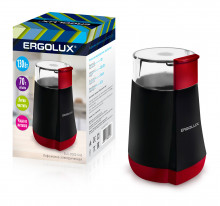 Кофемолка ERGOLUX ELX-CG02-С43 черно-красная (130 Вт, 220-240 В, объем 70 гр)