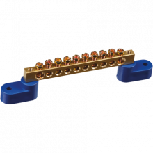 Нулевая шина NAVIGATOR 71 172 NBB-M69-10C2/B угл.боковые изоляторы кратно 10шт.