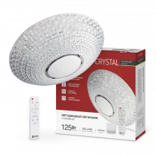 IN HOME Светильник светодиодный серии COMFORT CRYSTAL 125Вт 3000-6500K 10000Лм 500x115мм с ДУ