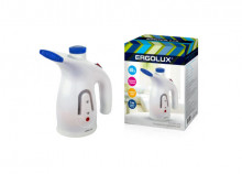Отпариватель одежды ERGOLUX ELX-GS01-С35 белый/синий (200 мл, 220-240 В, 800 Вт)