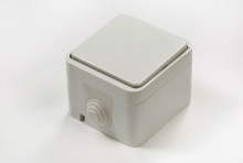 IN HOME Выключатель 1 кл. ACQUA бел.П/ГЕРМ 3100 IP44