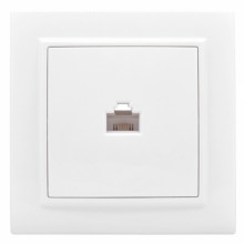 EKF Розетка RJ-45 1-местная СП Минск  белая