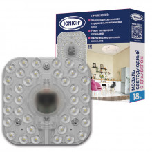 Модуль светод.ТМ IONICH для декоративных светильников 18 Вт 1440 Лм 6500 К 140х140 мм IP20 с драйв.