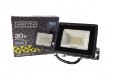 Прожектор КРЕПТОН LED 30W IP65 черный 6500K
