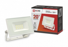 IN HOME Прожектор LED СДО-7 20Вт 230В 6500К IP65 белый