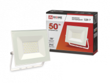 IN HOME Прожектор LED СДО-7 50Вт 230В 6500К IP65 белый