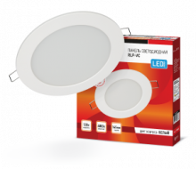 IN HOME Светильник RLP-VC 12Вт 230В 4000К 960Лм 145/112мм белая IP40