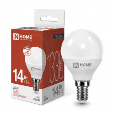 IN HOME Лампа светодиодная LED-ШАР-VC 14Вт E14 4000K 1330Лм