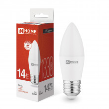 IN HOME Лампа светодиодная LED-СВЕЧА-VC 14Вт E27 4000K 1330Лм