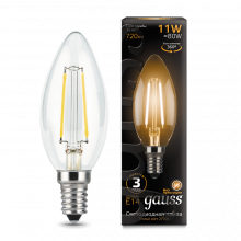 Лампа Gauss LED Filament Candle E14 11W 720lm  2700K