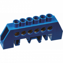 Нулевая шина ОНЛАЙТ 90 741 OBB-I812-6DP-B на DIN рейку кратно 10шт.