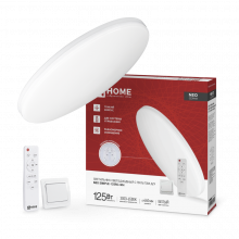 IN HOME Светильник светодиодный серии NEO SIMPLE-125RC-WH 125Вт 3000-6500K 10000Лм 460x67мм с ДУ бел
