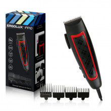 Машинка для стрижки волос ERGOLUX ELX-HC04-C43 черный с красным PRO ( 15Вт, 220-240В)