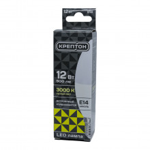 Лампа КРЕПТОН LED B35 12W E14 3000K