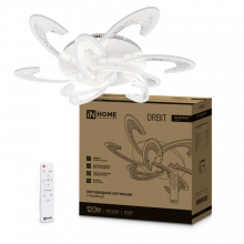 IN HOME Светильник светодиодный ELEGANT ORBIT 120Вт 230В 3000-6500K 8400Лм 925х810х120мм c ДУ белый