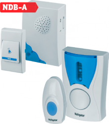 Звонок беспр. Navigator 61 268 NDB-A-DC02-1V1-WH, 36 мелодий, IP20