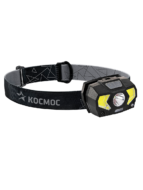 Фонарь налобный КОСМОС KocHuntHelper5W, 3Вт ХРЕ светодиод, 2*2Вт СОВ диоды, красный светодиод