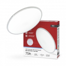 IN HOME Светильник светодиодный серии NEO MYSTERY-7565-WH 75Вт 230В 6500K 6000Лм 375x58мм белый