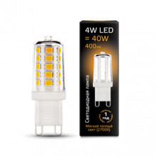 Лампа GAUSS LED G9 AC185-265V 4W 2700K керамика