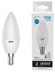 Лампа GAUSS LED Elementary Candle 10W E14 6500K