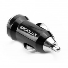 Автомобильный адаптер ERGOLUX ELX-CA01P-C02 ПРОМО ( 1USB, 12В, 5V/2А, LED, черный, пакет )