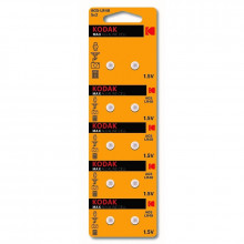 Батарейки Kodak AG5 (393) LR754, LR48 [KAG5-10] MAX Button Cell (100/1000) 30417564