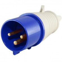 TDM вилка 023 2Р+РЕ 32А 220В IP44