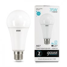 Лампа GAUSS LED Elementary A67 35W E27 2740lm 4100K