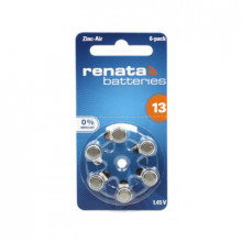 Батарейка Renata ZA13 BL-6 для слуховых аппаратов