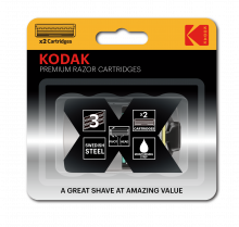 Сменные кассеты для бритья KODAK Premium Razor 3 лезвий (уп.2 шт.) д/станк Ultra Prem Razor 3