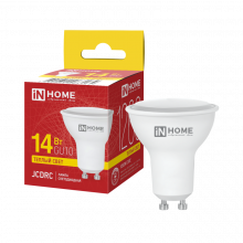 IN HOME Лампа светодиодная LED-JCDRC-VC 14Вт GU10 3000K 1260Лм