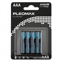 Батарейки Pleomax LR03-4BL Economy Alkaline (40/400/25600)