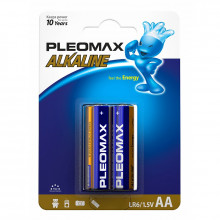 Батарейки Pleomax LR6-2BL Alkaline (20/400/14400)