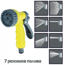 INBLOOM Пистолет-разбрызгиватель, 7 режимов, с эргономичной ручкой, пластик